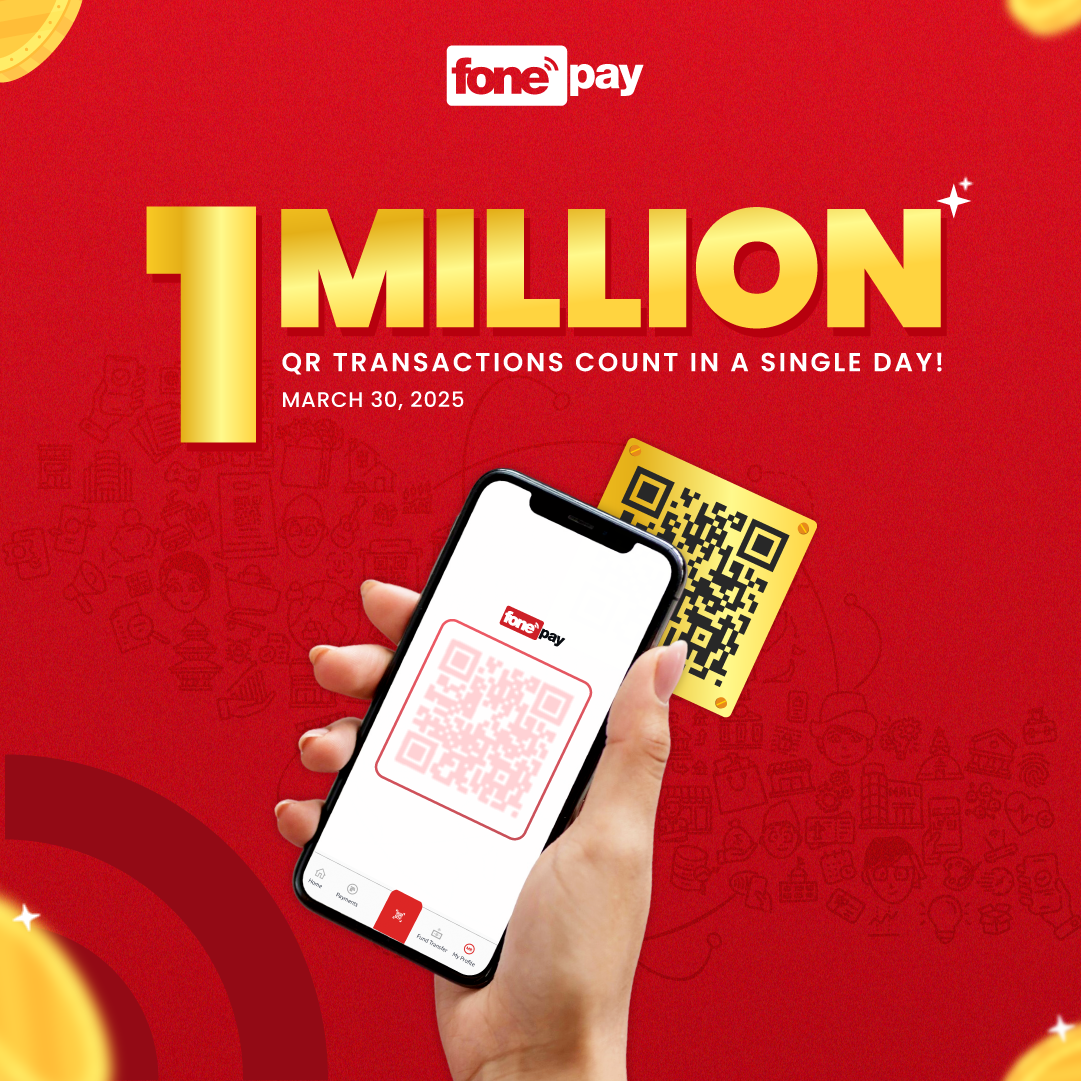Fonepay Breaks Records: Over 1 million+ QR transaction in Single-Day - Featured Image